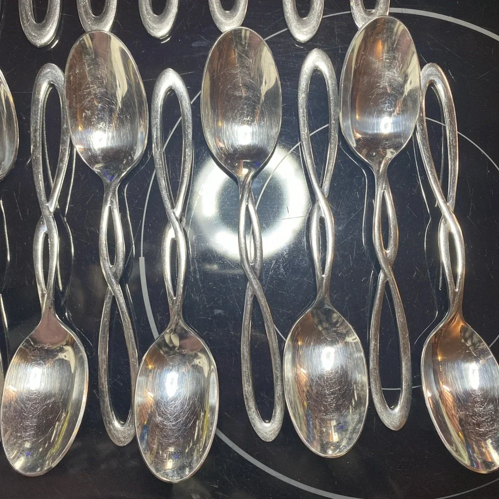 Cambridge Allusion Infinity 24‎ Pc Lot 11 Knives 13 Larger Spoons